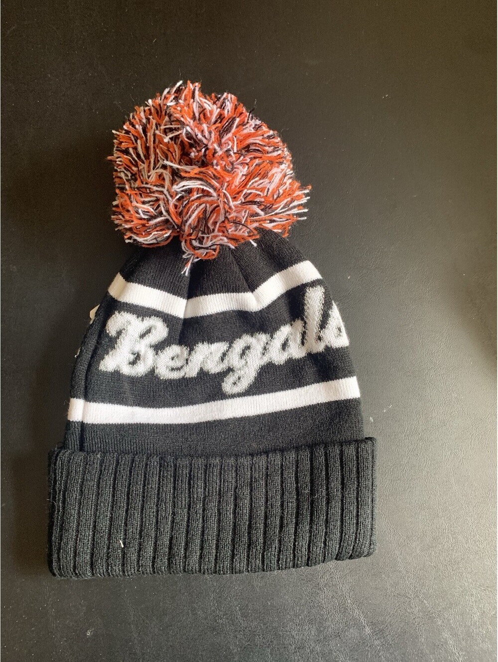 Cincinnati Bengals Knit Beanie with Pom-Pom 47 Brand Logo